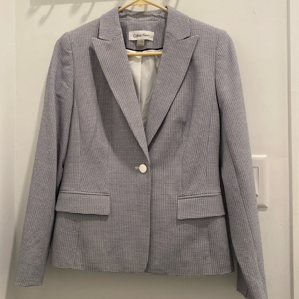 Calvin Klein Suit jacket with high line pants